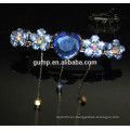 Blue Flower Design baratos Rhinestone Hairgrip Girls Accesorios para el cabello Glitter Crystal Barrette